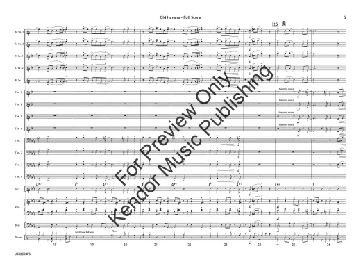 Old Havana - Ciechomski - Jazz Ensemble - Gr. 3