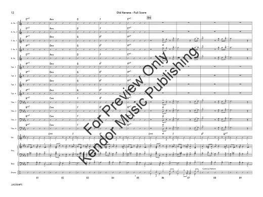 Old Havana - Ciechomski - Jazz Ensemble - Gr. 3