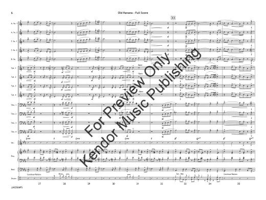 Old Havana - Ciechomski - Jazz Ensemble - Gr. 3