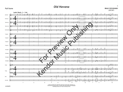 Old Havana - Ciechomski - Jazz Ensemble - Gr. 3
