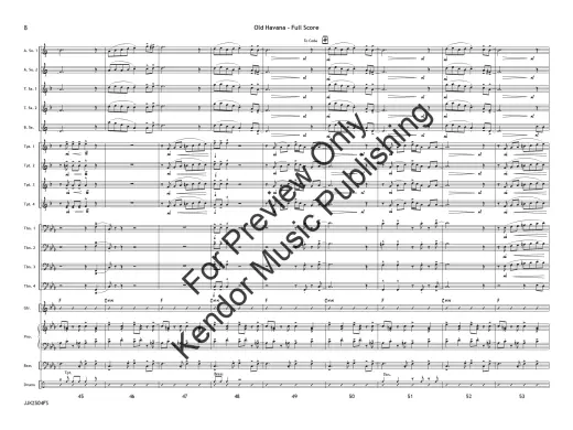 Old Havana - Ciechomski - Jazz Ensemble - Gr. 3