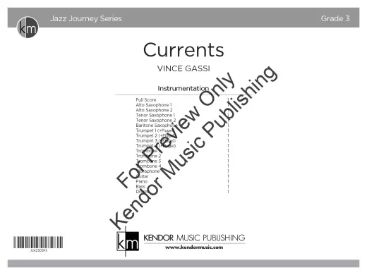 Currents - Gassi - Jazz Ensemble - Gr. 3
