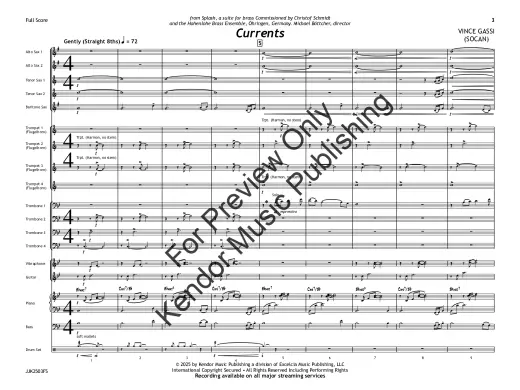 Currents - Gassi - Jazz Ensemble - Gr. 3