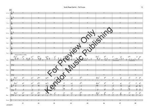 Scott Road Sprint - Skeffington/White - Jazz Ensemble - Gr. 3