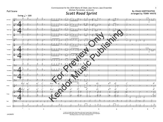 Scott Road Sprint - Skeffington/White - Jazz Ensemble - Gr. 3