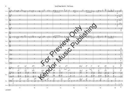 Scott Road Sprint - Skeffington/White - Jazz Ensemble - Gr. 3