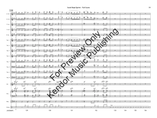 Scott Road Sprint - Skeffington/White - Jazz Ensemble - Gr. 3