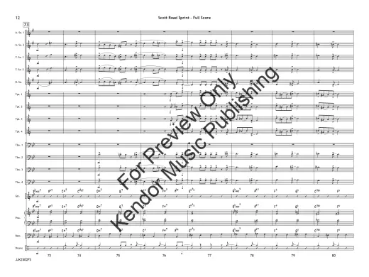 Scott Road Sprint - Skeffington/White - Jazz Ensemble - Gr. 3