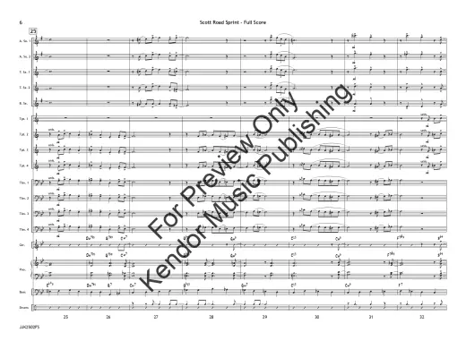 Scott Road Sprint - Skeffington/White - Jazz Ensemble - Gr. 3