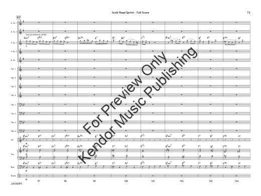 Scott Road Sprint - Skeffington/White - Jazz Ensemble - Gr. 3