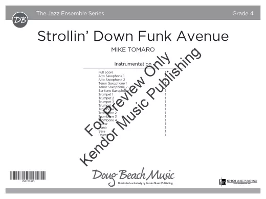 Strollin’ Down Funk Avenue - Tomaro - Jazz Ensemble - Gr. 4