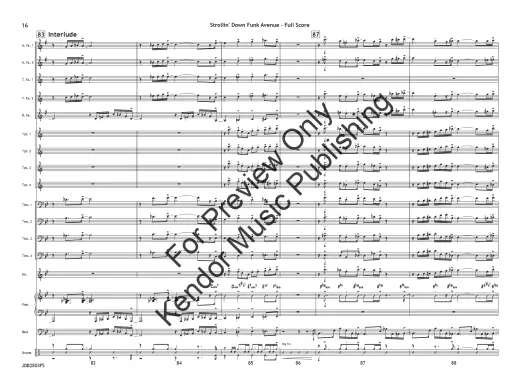 Strollin’ Down Funk Avenue - Tomaro - Jazz Ensemble - Gr. 4