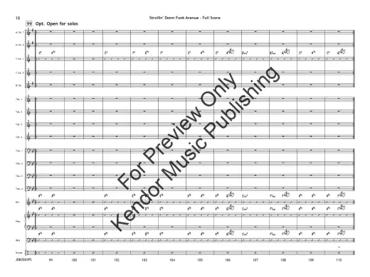 Strollin’ Down Funk Avenue - Tomaro - Jazz Ensemble - Gr. 4