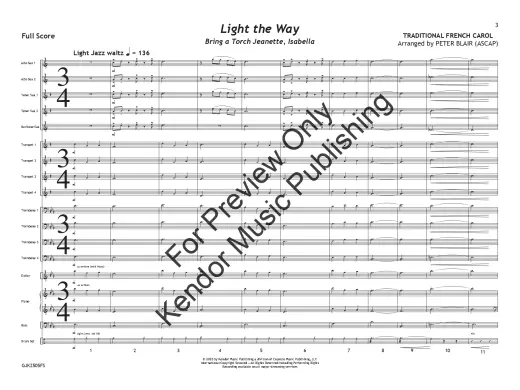 Light the Way: Bring a Torch Jeanette, Isabella - Blair - Jazz Ensemble - Gr. 1.5