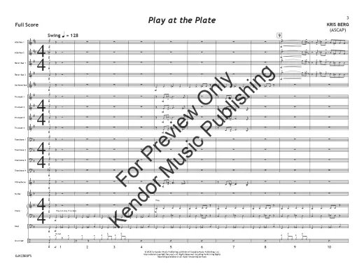 Play at the Plate - Berg - Jazz Ensemble - Gr. 1.5