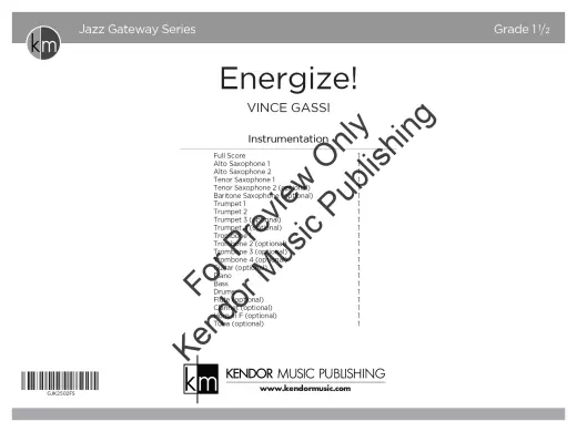 Energize! - Gassi - Jazz Ensemble - Gr. 1.5