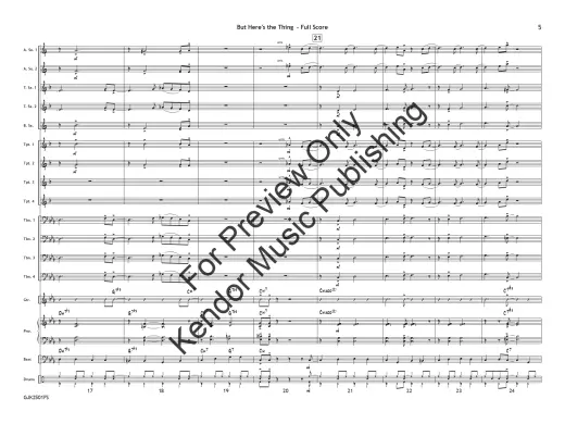 But Here\'s the Thing - White - Jazz Ensemble - Gr. 1.5