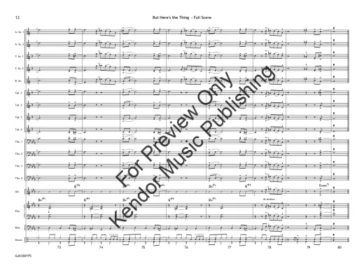 But Here\'s the Thing - White - Jazz Ensemble - Gr. 1.5
