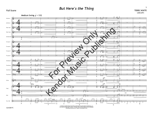 But Here\'s the Thing - White - Jazz Ensemble - Gr. 1.5