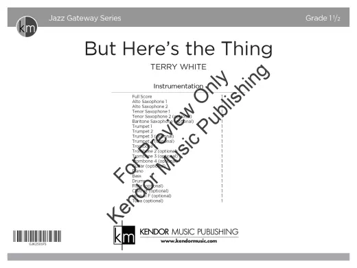 But Here\'s the Thing - White - Jazz Ensemble - Gr. 1.5