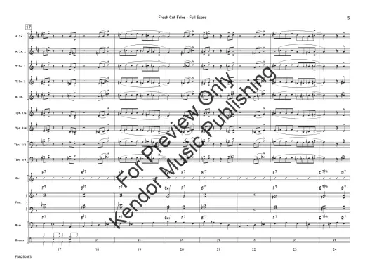 Fresh Cut Fries - Beach/Shutack - Jazz Ensemble - Gr. 1