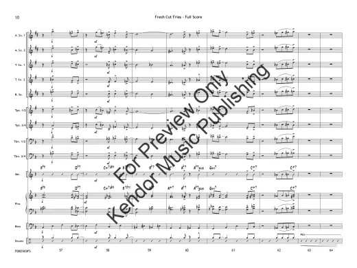 Fresh Cut Fries - Beach/Shutack - Jazz Ensemble - Gr. 1