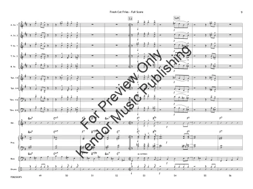 Fresh Cut Fries - Beach/Shutack - Jazz Ensemble - Gr. 1