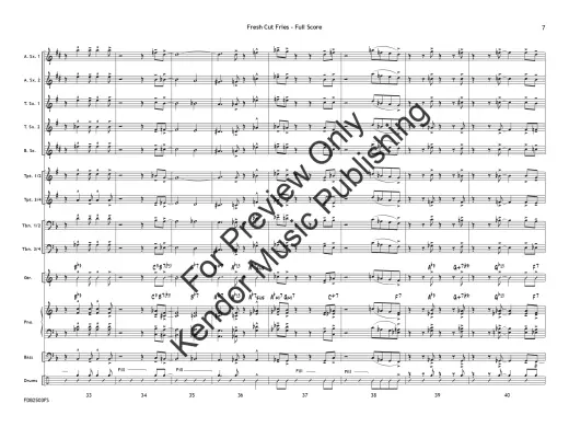 Fresh Cut Fries - Beach/Shutack - Jazz Ensemble - Gr. 1