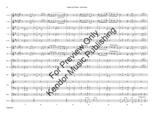 Fresh Cut Fries - Beach/Shutack - Jazz Ensemble - Gr. 1