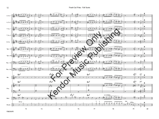 Fresh Cut Fries - Beach/Shutack - Jazz Ensemble - Gr. 1