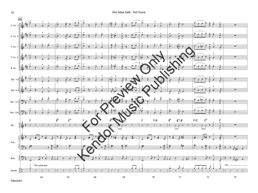 Hot Salsa Cafe - Beach/Shutack - Jazz Ensemble - Gr. 1