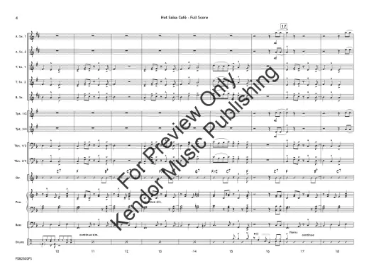Hot Salsa Cafe - Beach/Shutack - Jazz Ensemble - Gr. 1