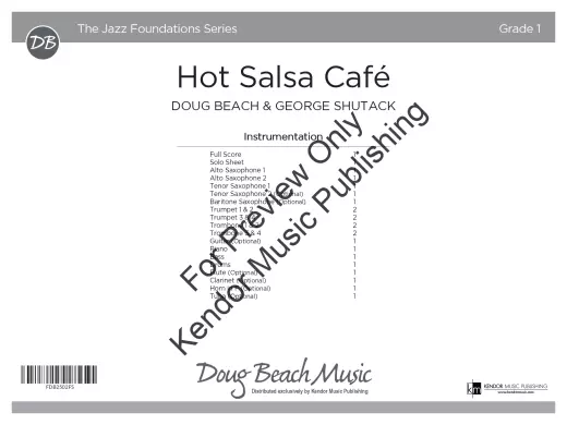 Hot Salsa Cafe - Beach/Shutack - Jazz Ensemble - Gr. 1