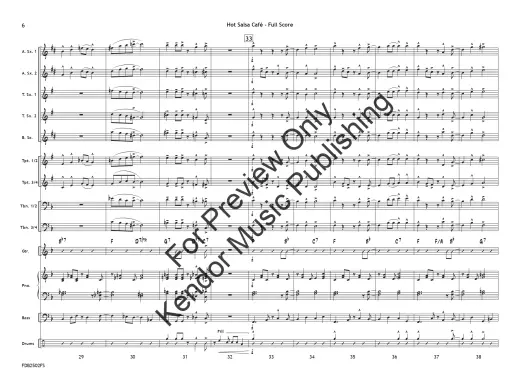 Hot Salsa Cafe - Beach/Shutack - Jazz Ensemble - Gr. 1