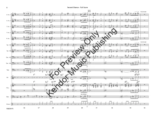 Second Chance - Shutack - Jazz Ensemble - Gr. 1