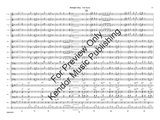 Midnight Alley - Beach - Jazz Ensemble - Gr. 2
