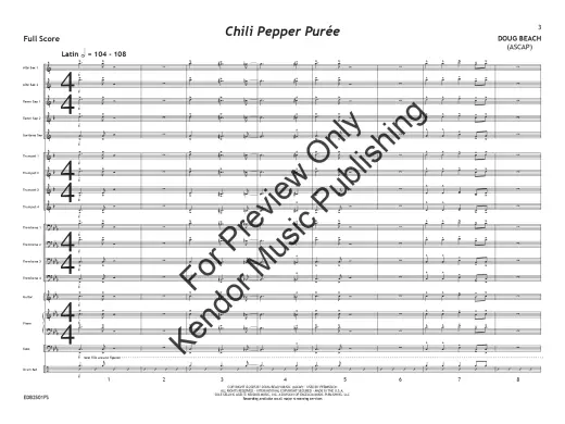 Chili Pepper Puree - Beach - Jazz Ensemble - Gr. 2