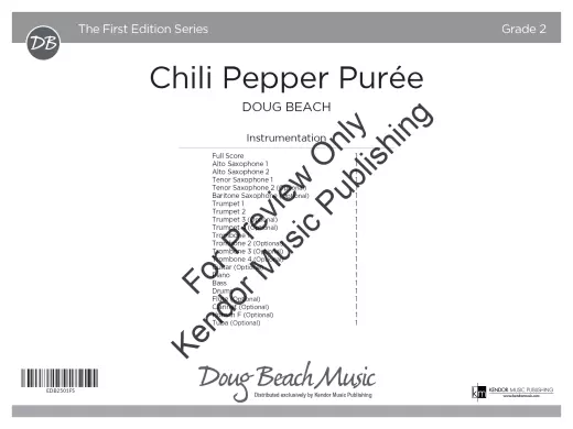 Chili Pepper Puree - Beach - Jazz Ensemble - Gr. 2