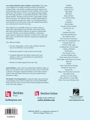 Berklee Singer\'s Guide to Jazz and Blues Songs - Christenson/Varner/Peckham - Piano/Vocal/Guitar - Book