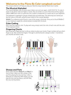 Piano-by-Color: Disney Songs - Piano - Book