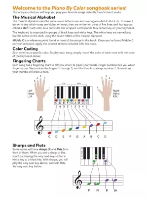 Piano By Color: Disney Songs - Piano - Book