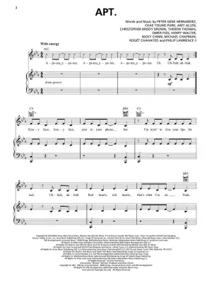 Bruno Mars Sheet Music Collection - Mars - Piano/Vocal/Guitar - Book