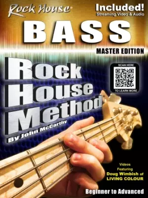 Hal Leonard - Rock House Bass Master Beginner To Advanced - McCarthy  - Bass Guitar - Book/Media Online