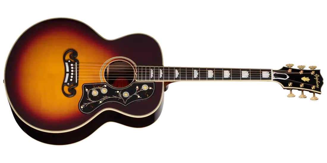Pre-War SJ-200 Rosewood Reissue Acoustic/Electric Guitar with Hardshell Case - Vintage Sunburst