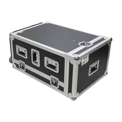 ProX - Flight Case for Yamaha DM7 Compact Console with Doghouse compartment and Caster wheels
