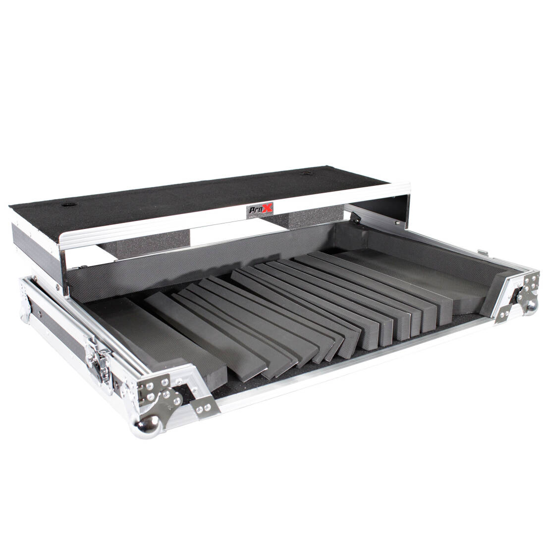 Universal Flight Style Road Case for Large Sized DJ Controllers with Sliding Laptop Shelf