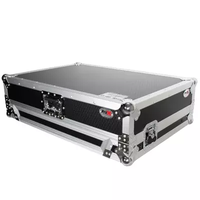 ProX - Universal Flight Style Road Case for Large Sized DJ Controllers with Sliding Laptop Shelf