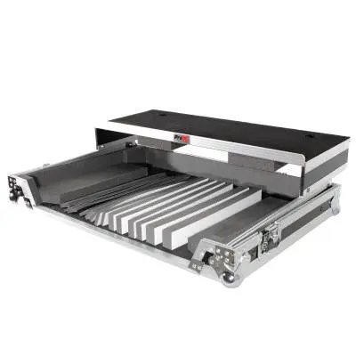 Universal Flight Style Road Case for Large Sized DJ Controllers with Sliding Laptop Shelf