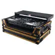 Flight Case For RANE ONE DJ Controller with 1U Rack and Wheels - Gold On Black