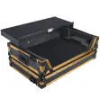 Flight Case For RANE ONE DJ Controller with 1U Rack and Wheels - Gold On Black
